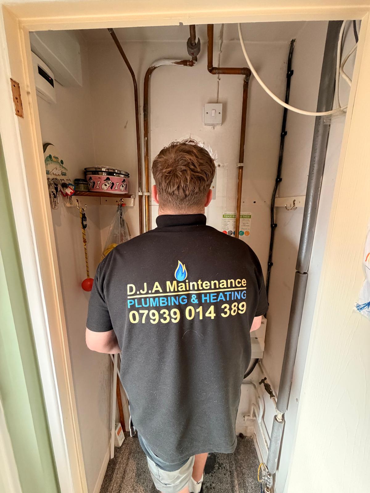 Daniel from DJA Maintenance at work