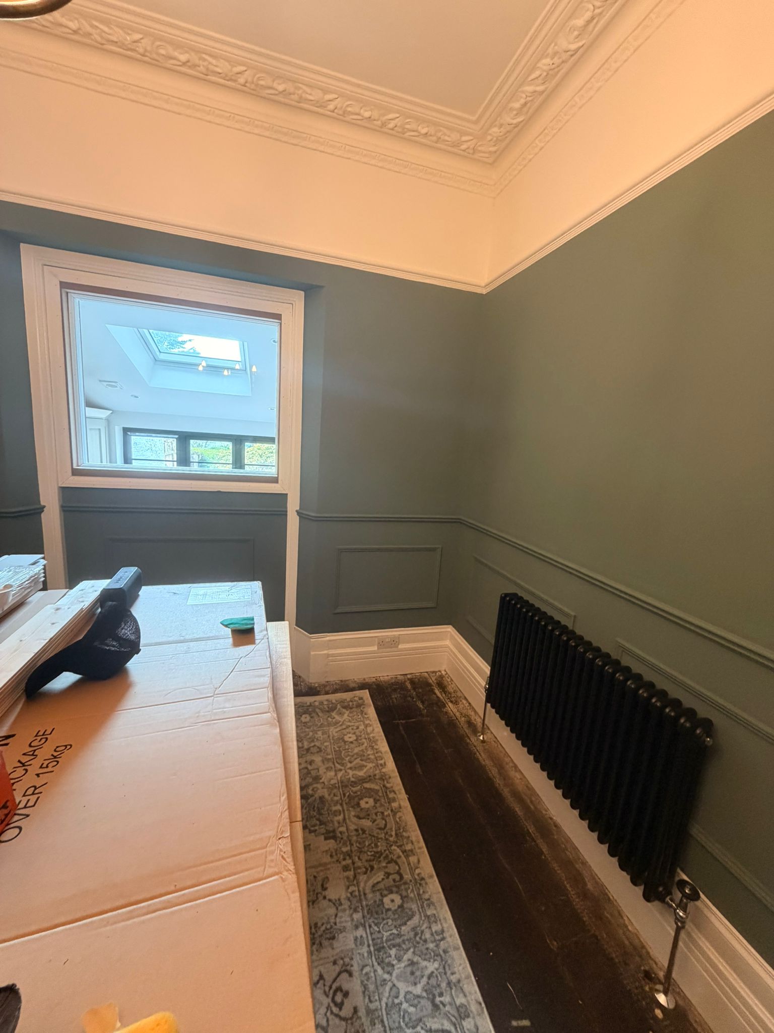 Radiator and panelling